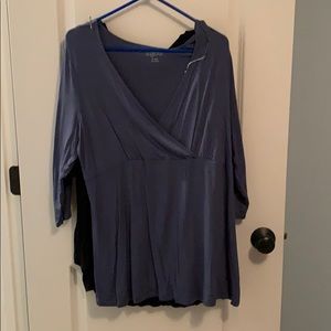 Blue aglow maternity top xl
